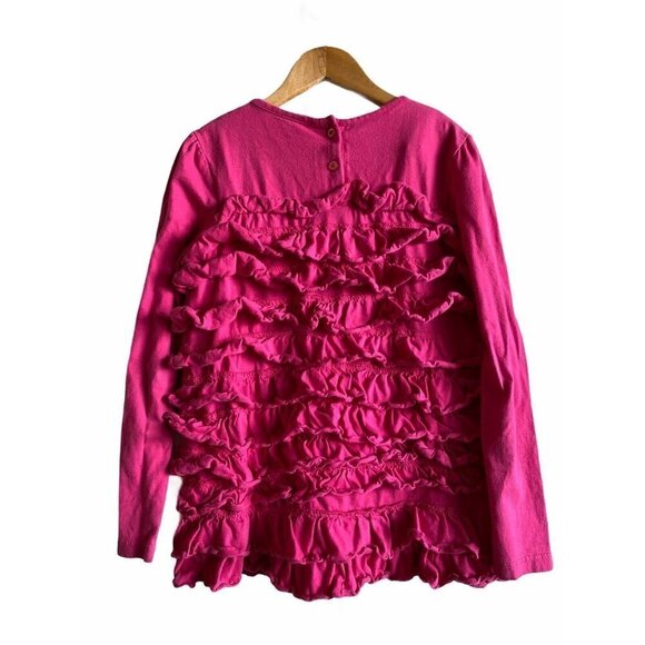 Hartstrings Girl’s Sz 8 Long Sleeve Ruffled Pink 8 - Picture 2 of 4